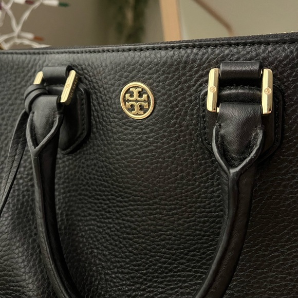 Tory Burch Robinson Pebbled Square Tote - Picture 2 of 12